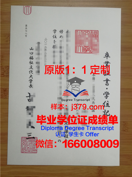 山口学艺大学毕业证Diploma文凭成绩单