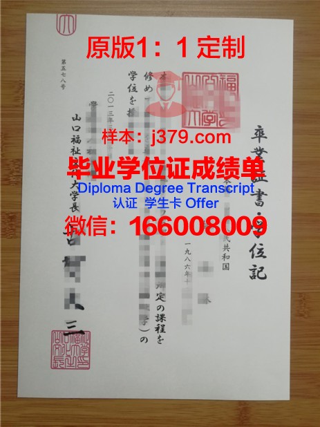 山口学艺大学毕业证Diploma文凭成绩单