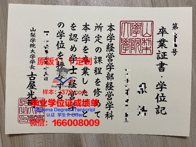 山梨县立大学毕业证补办