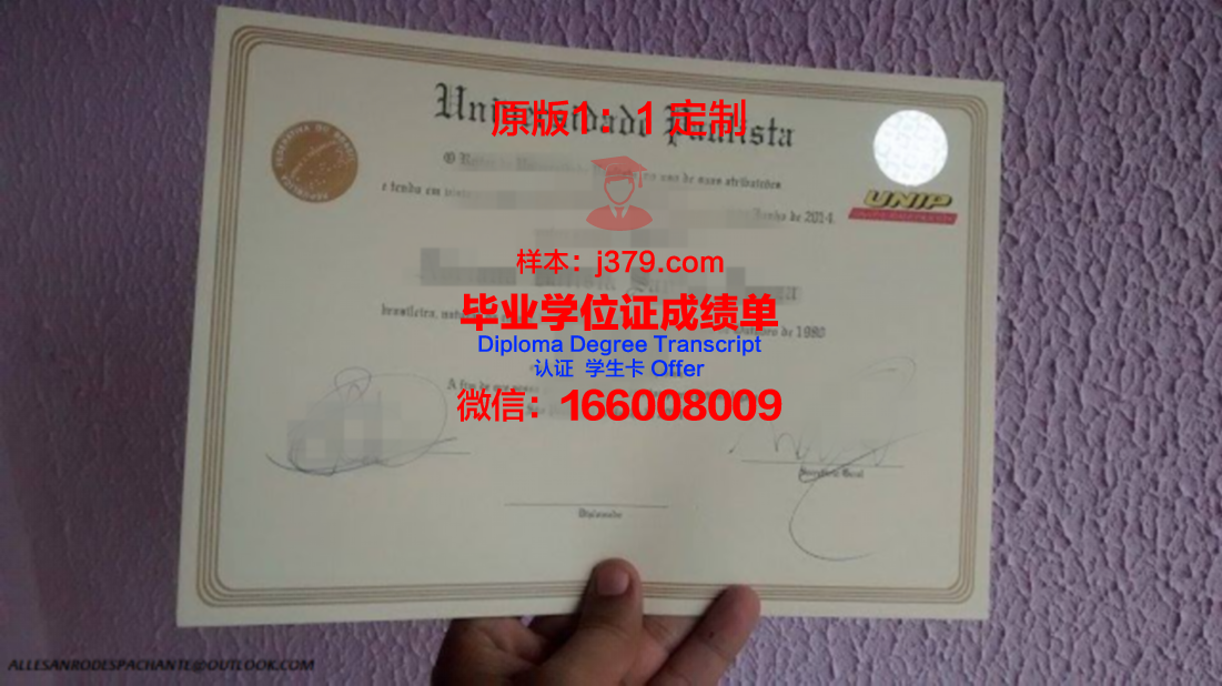 巴西利亚大学中心硕士毕业证书样本(巴西研究生)