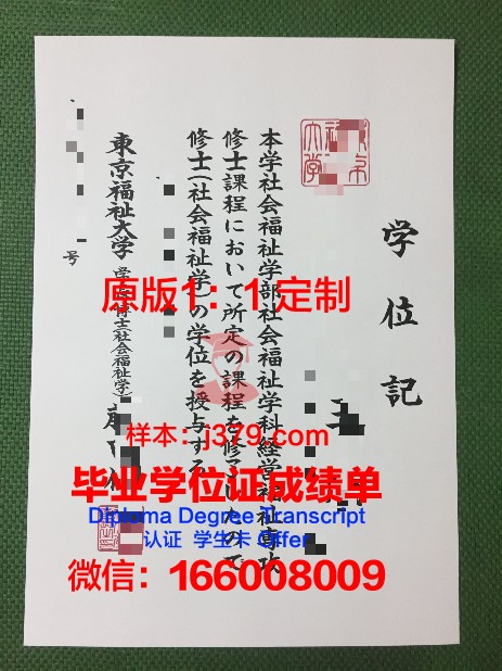 首都大学东京毕业证成绩单