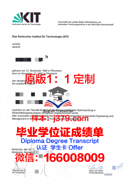 卡尔斯鲁厄理工学院学历证书(卡厄斯鲁尔理工大学在德国哪里)