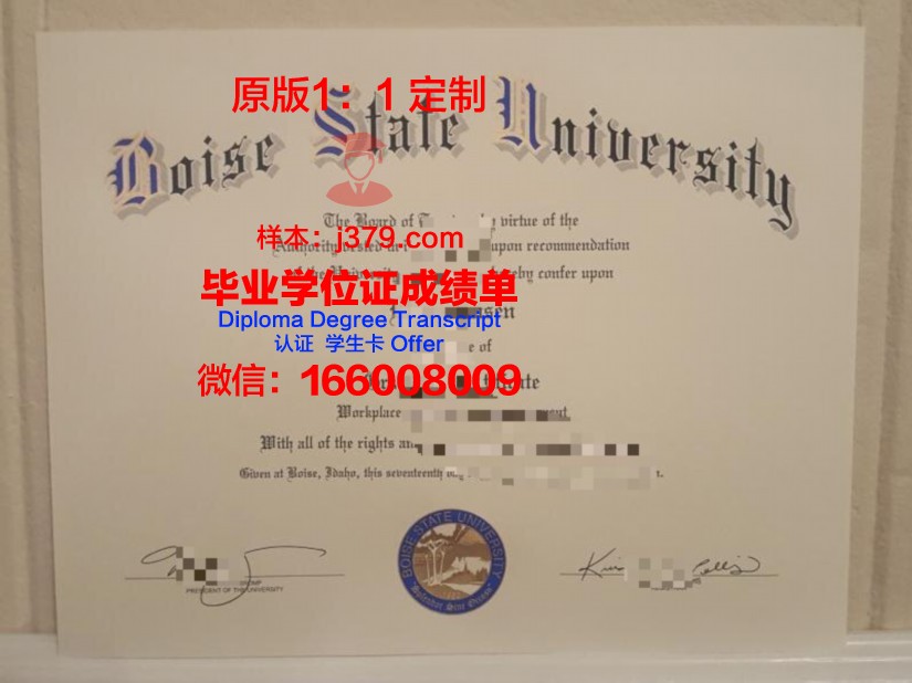 博伊西州立大学毕业文凭