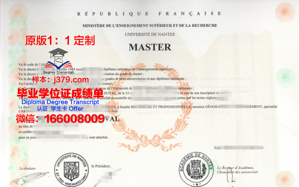 南特大学成绩单:记录青春足迹,见证成长历程